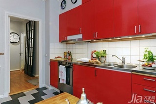欧式风格公寓10-15万70平米厨房橱柜新房家装图片