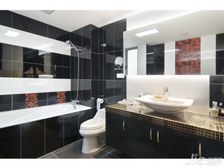 中式风格四房简洁10-15万90平米卫生间洗手台新房家装图