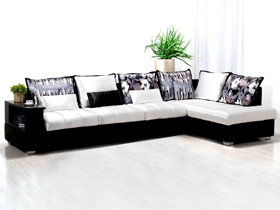现代简约 客厅转角组合布艺沙发