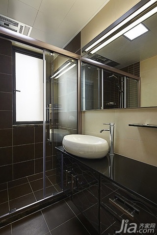 简约风格三居室90平米卫生间洗手台婚房设计图纸