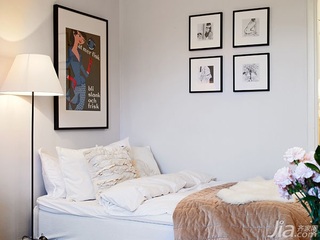 公寓时尚40平米床头软包床图片