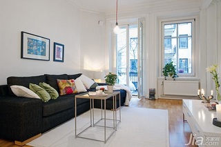北欧风格小户型50平米客厅沙发图片