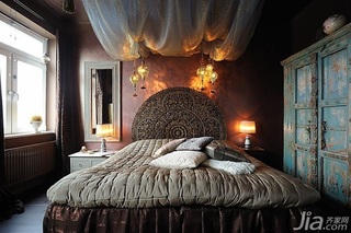 公寓浪漫140平米以上卧室卧室背景墙床效果图