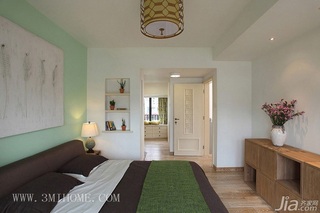 三米设计混搭风格复式富裕型卧室效果图