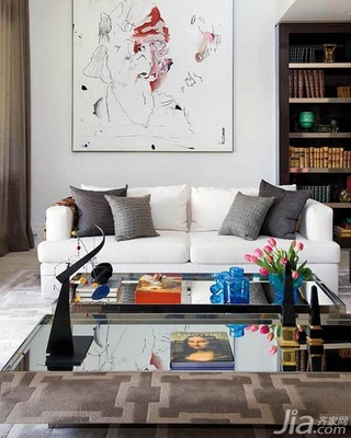 欧式风格公寓浪漫经济型客厅沙发图片