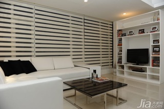 公寓简洁60平米客厅电视背景墙沙发效果图