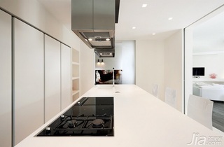简约风格公寓实用白色经济型厨房橱柜效果图