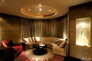 简欧风格四房大气白色富裕型客厅吊顶沙发图片