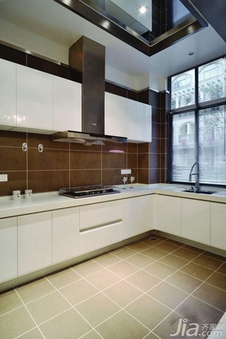 简约风格公寓简洁富裕型130平米厨房装修效果图