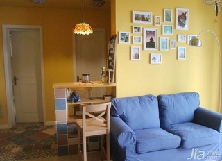 简约风格一居室经济型60平米客厅吧台沙发图片