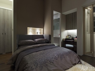 简约风格一居室富裕型80平米卧室床图片