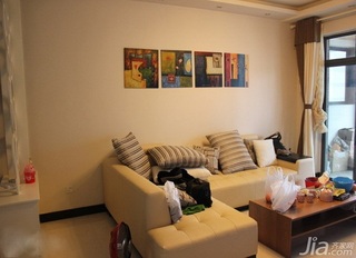 简约风格三居室经济型90平米客厅沙发图片