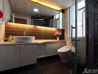 简约风格二居室富裕型90平米卫生间洗手台婚房平面图