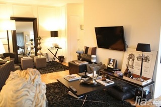 欧式风格公寓富裕型110平米客厅沙发海外家居