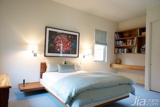 简约风格四房简洁富裕型卧室卧室背景墙床海外家居