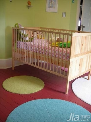 简约风格小户型经济型儿童房婴儿床图片
