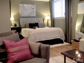 简约风格二居室舒适经济型80平米卧室床海外家居