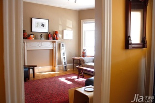 简约风格公寓黄色经济型120平米客厅设计图纸