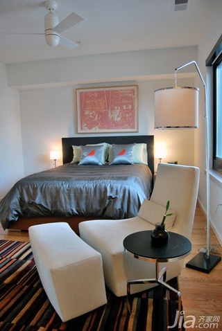 简约风格跃层简洁富裕型卧室卧室背景墙床海外家居
