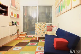 宜家风格公寓富裕型100平米儿童房儿童床海外家居