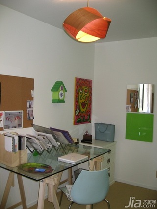 简约风格二居室经济型90平米书房书桌海外家居