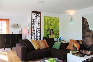 简约风格别墅简洁富裕型客厅沙发背景墙沙发图片