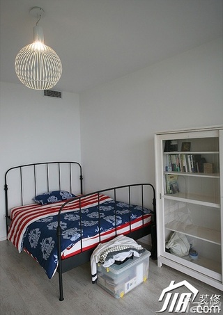 三米设计简约风格公寓经济型130平米卧室灯具图片