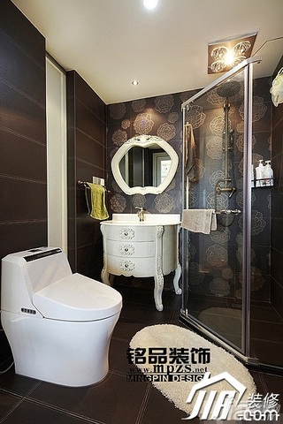 新古典风格三居室富裕型卫生间浴室柜图片