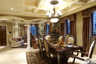 欧式风格别墅浪漫暖色调豪华型140平米以上客厅沙发图片