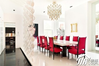欧式风格公寓艺术富裕型餐厅餐桌图片