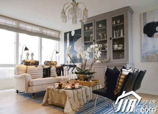 混搭风格复式简洁富裕型客厅沙发图片