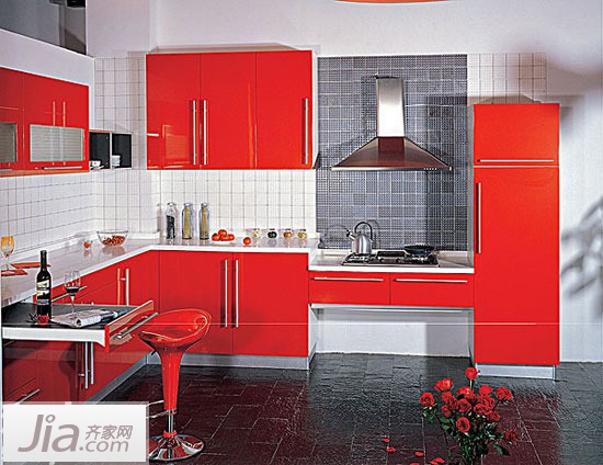 调制激情 厨房装修颜色之红色篇