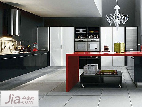 现代奢华感 8款开放式厨房装修设计赏析