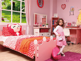 女孩的粉色梦幻 爱丽丝1.5m儿童床