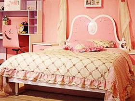烤漆儿童床 扮靓粉色公主儿童房