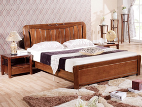 全实木床1.8米双人床现代简约中式