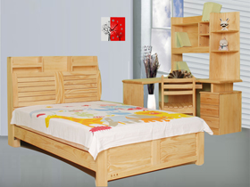  新西兰松木1.2米儿童床 环保家具