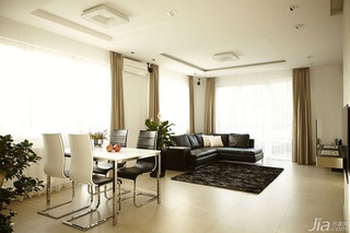 简约风格单身公寓黑白70平米装修效果图