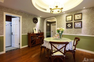 美式风格两室两厅温馨绿色效果图