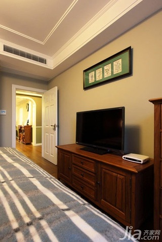 美式风格两室两厅温馨绿色装修图片