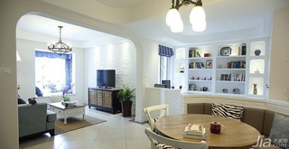地中海风格温馨80平米客厅装修图片