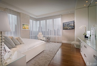 公寓奢华白色15-20万卧室效果图