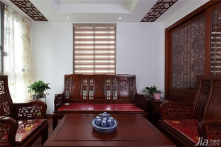 中式风格一室一厅稳重装修效果图