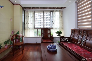 中式风格一室一厅稳重装修效果图