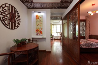 中式风格一室一厅稳重装修图片