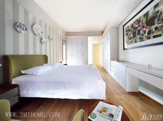 三米设计混搭风格小清新富裕型卧室装潢
