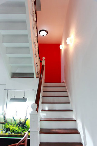 美式风格复式富裕型140平米以上楼梯装修效果图