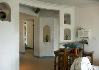 地中海风格两室两厅简洁设计图