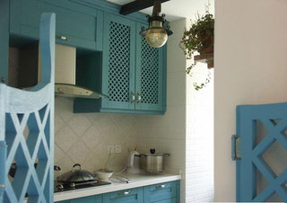 地中海风格两室两厅简洁厨房效果图