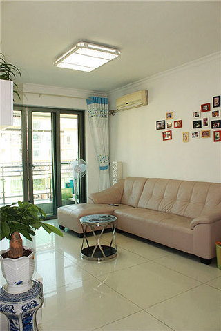 简约风格二居室舒适80平米客厅沙发沙发背景墙沙发效果图